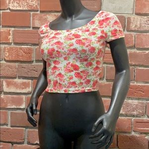 H&M Floral Crop